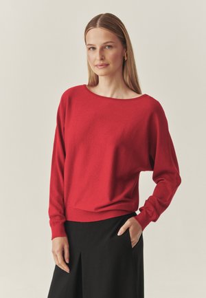 FLARIS - Strickpullover - red lurex