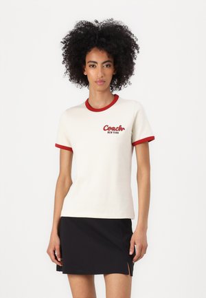 NEW YEAR RINGER - Print T-shirt - cream