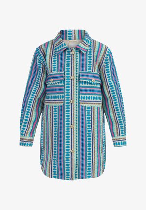 Abrigo corto - mehrfarbig blau