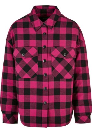 Urban Classics LANGARM - Button-down blouse - wildviolet black