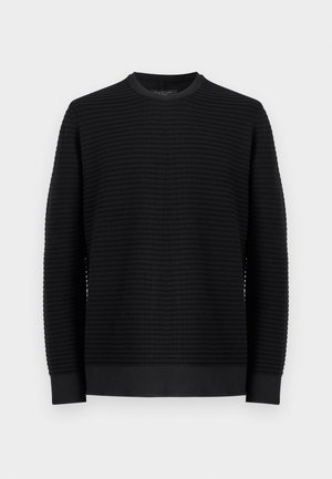 HARVEY STRIPE TEE - Pullover - black