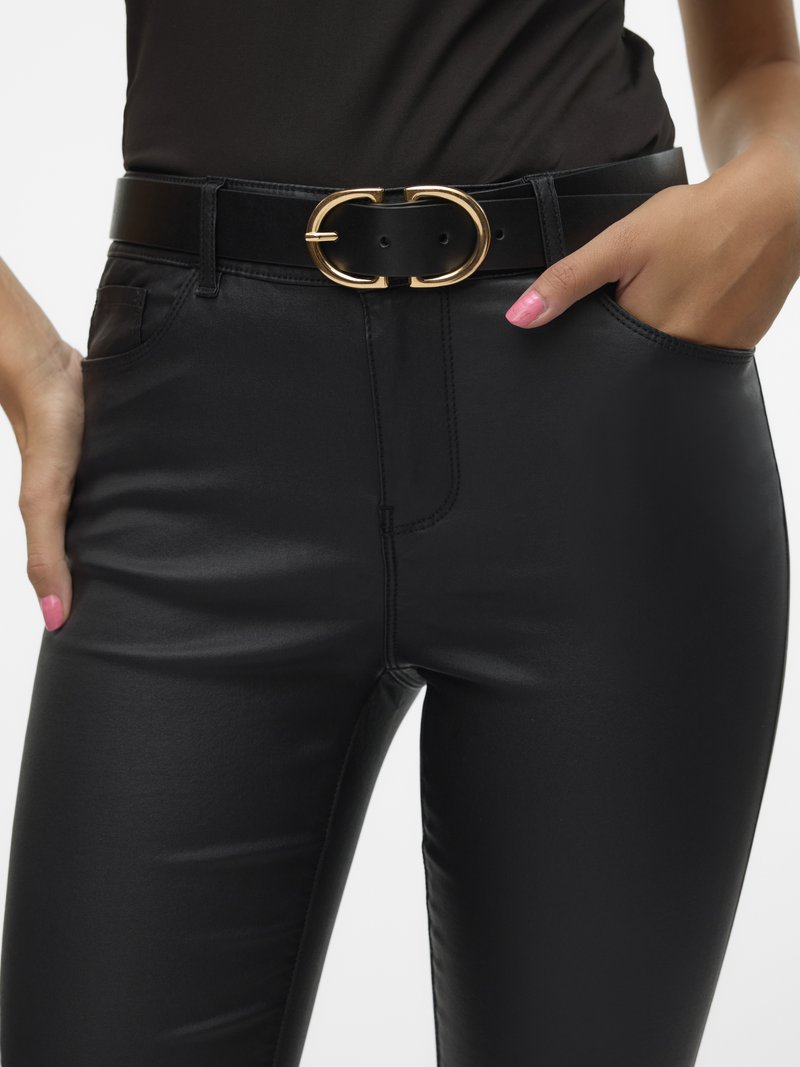 Dames Straight leg coated broek | MS Mode