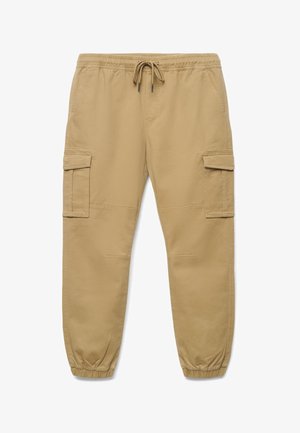 Calliope, PANTALONE LUNGO TINTA UNITA - Cargo trousers - tabacco