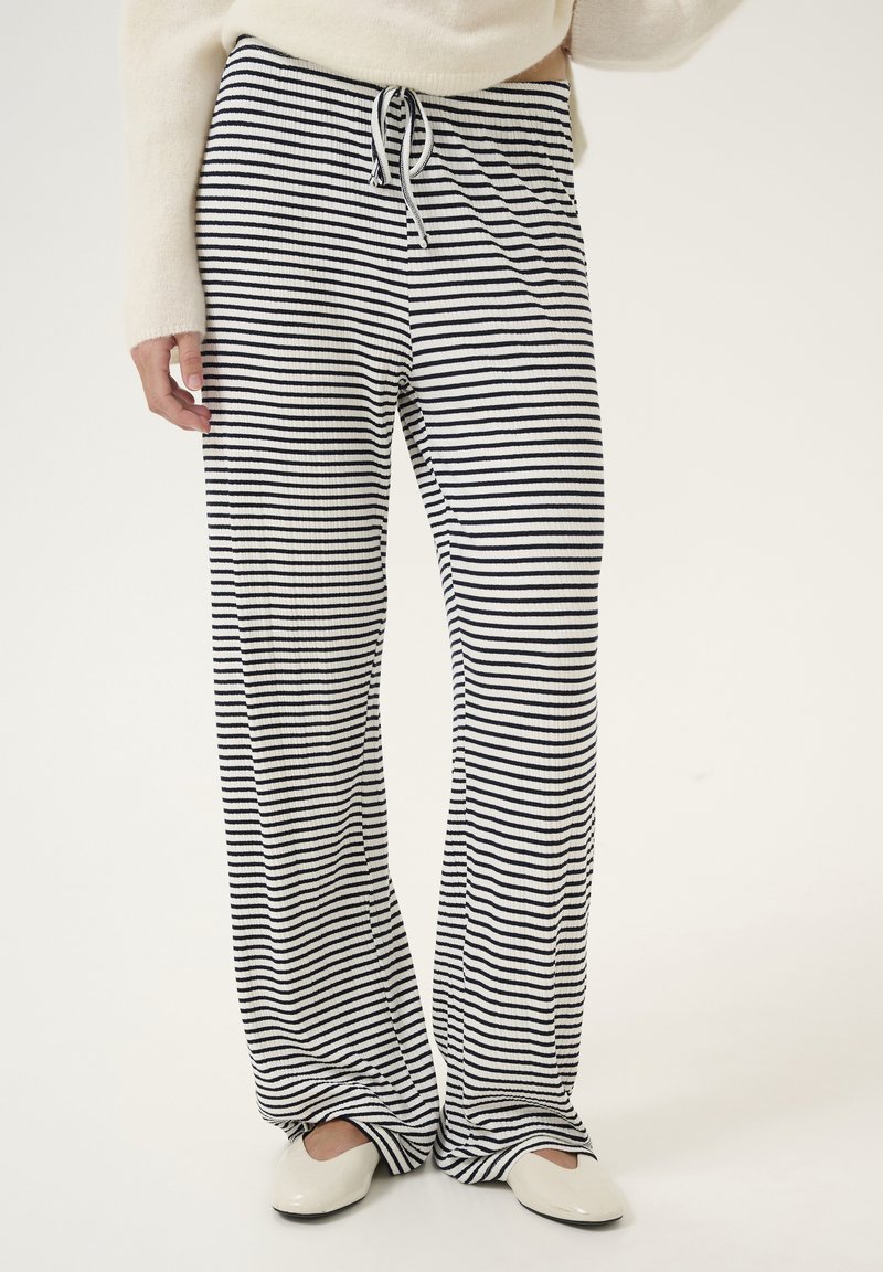 Karen by Simonsen CANDACE - Tygbyxor - egret meteorite stripe