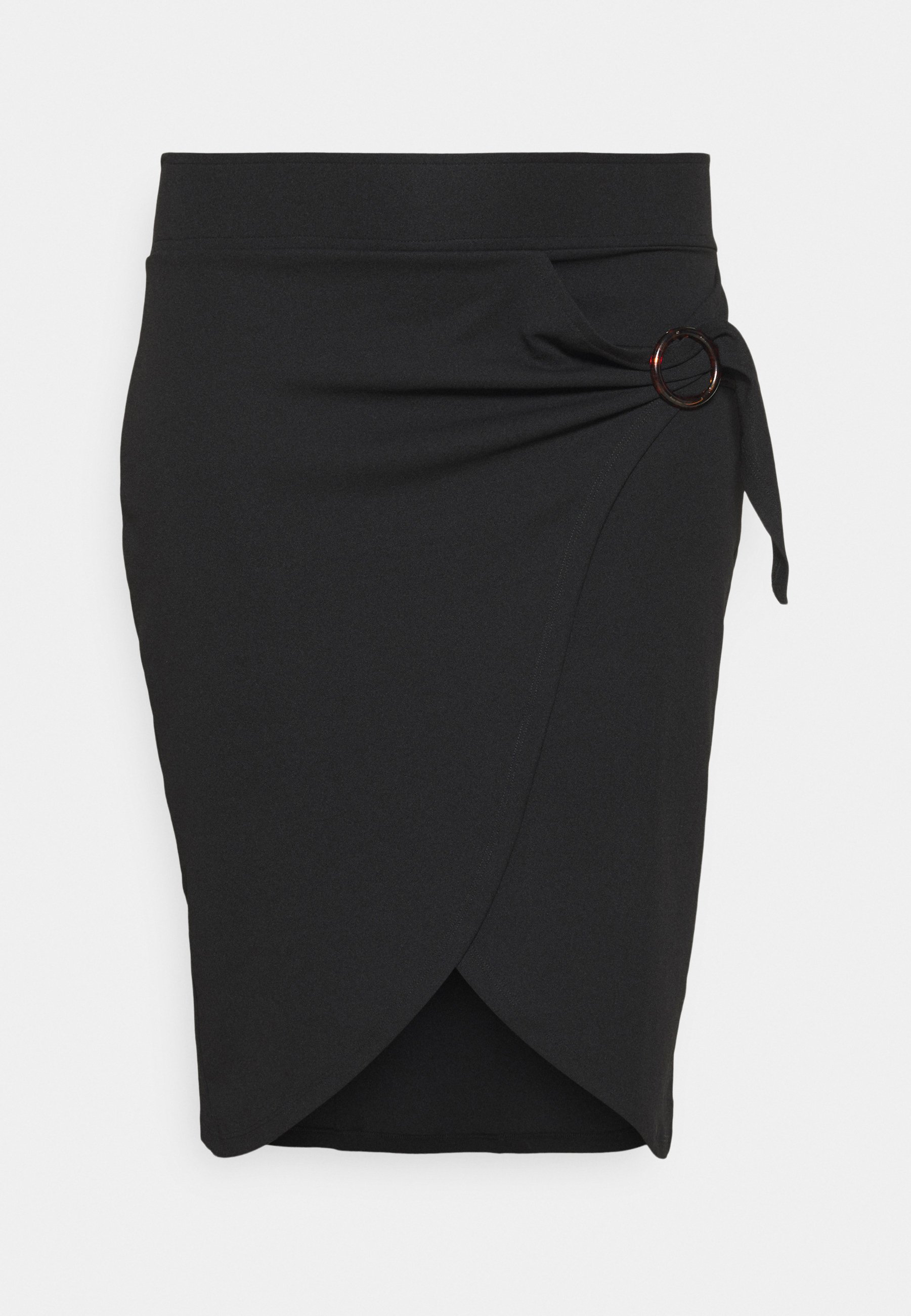 Simply Be WRAP MIDI SKIRT WITH BUCKLE DETAIL Blyantskjørt Simply Be WRAP MIDI SKIRT WITH BUCKLE DETAIL - Blyantskjørt - saffron