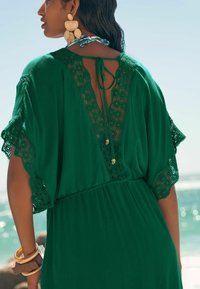 Love & Roses REGULAR FIT - TRIM DETAIL BELTED COVER-UP - Pludmales piederums - green