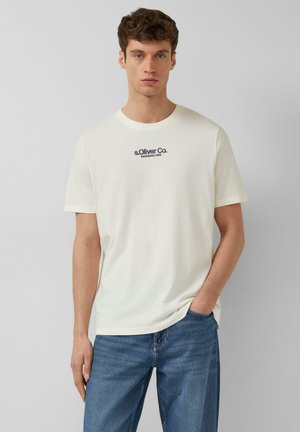 s.Oliver T-SHIRT - T-shirt imprimé - creme