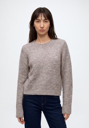 Vero Moda, VMNOVAH LS O-NECK PULLOVER GA NOOS - Пуловер - brown lentil melange