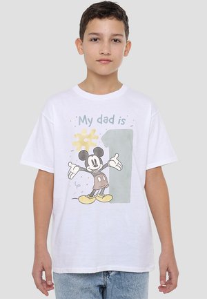 MICKEY MOUSE NO.1 DAD WATERCOLOUR - Print T-shirt - white