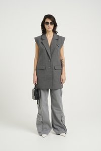 Gestuz VELLY - Liemenė - dark grey melange
