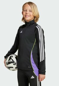 adidas Performance TIRO 24 SLIM - Donji dijelovi trenirke - black   purple rush