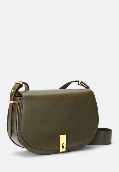 Polo Ralph Lauren POLO ID LEATHER SADDLE BAG - Ülerinna-kott - hunting olive