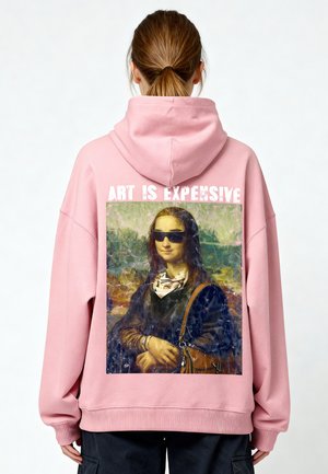 ART IS EXPENSIVE MONA UNISEX - Kapuzenpullover - pink
