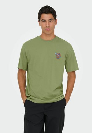 ONSFRED - T-shirt print - oil green