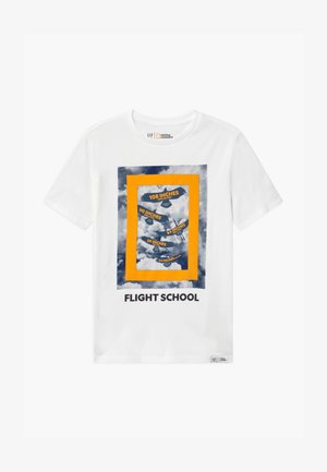 BOYS NATIONAL GEOGRAPHIC - T-shirt print - optic white