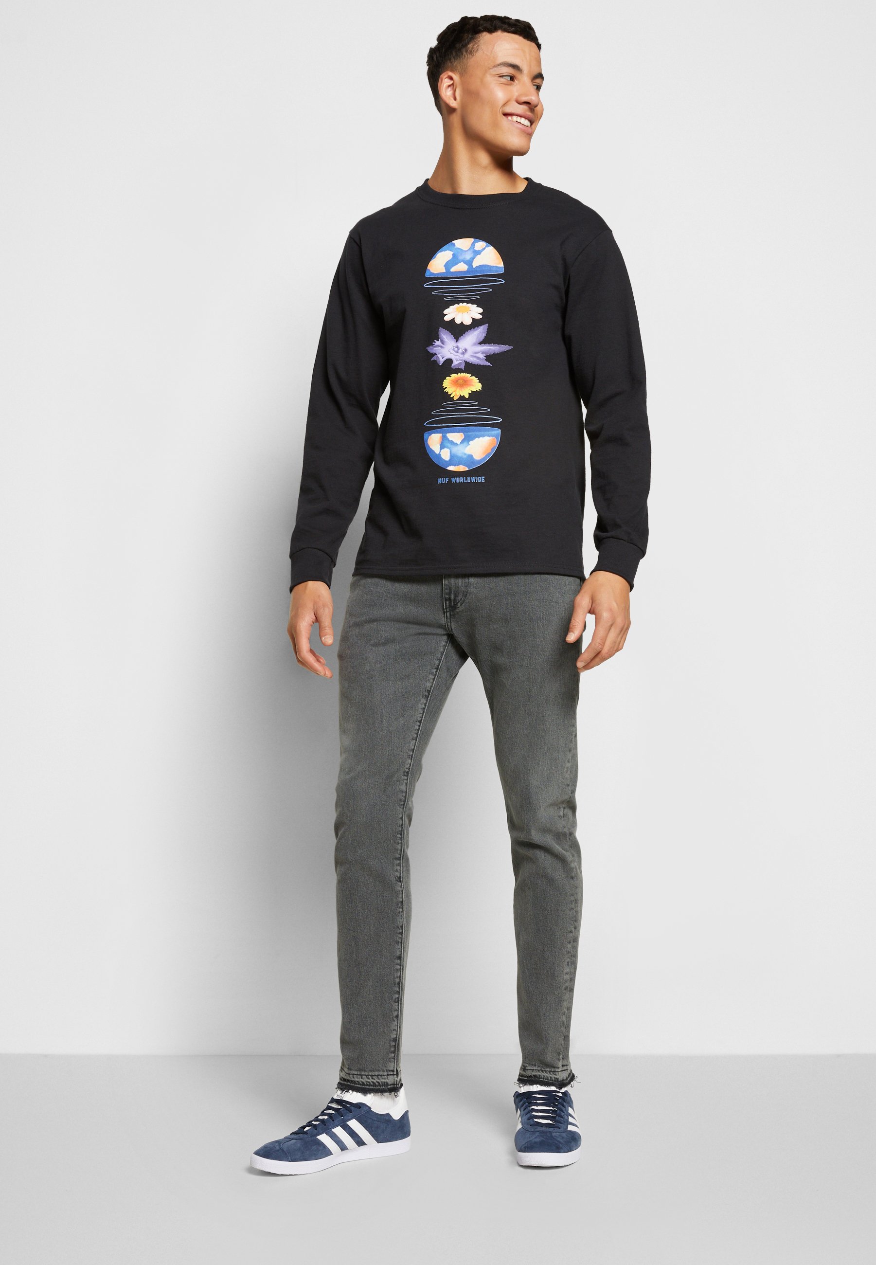Levi's® 512™ SLIM TAPERED - Jeans Tapered Fit - medium gray stonewash/grey  denim - Zalando.co.uk
