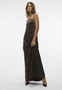SOMETHINGNEW LANGES - Maxikleid - chocolate brown