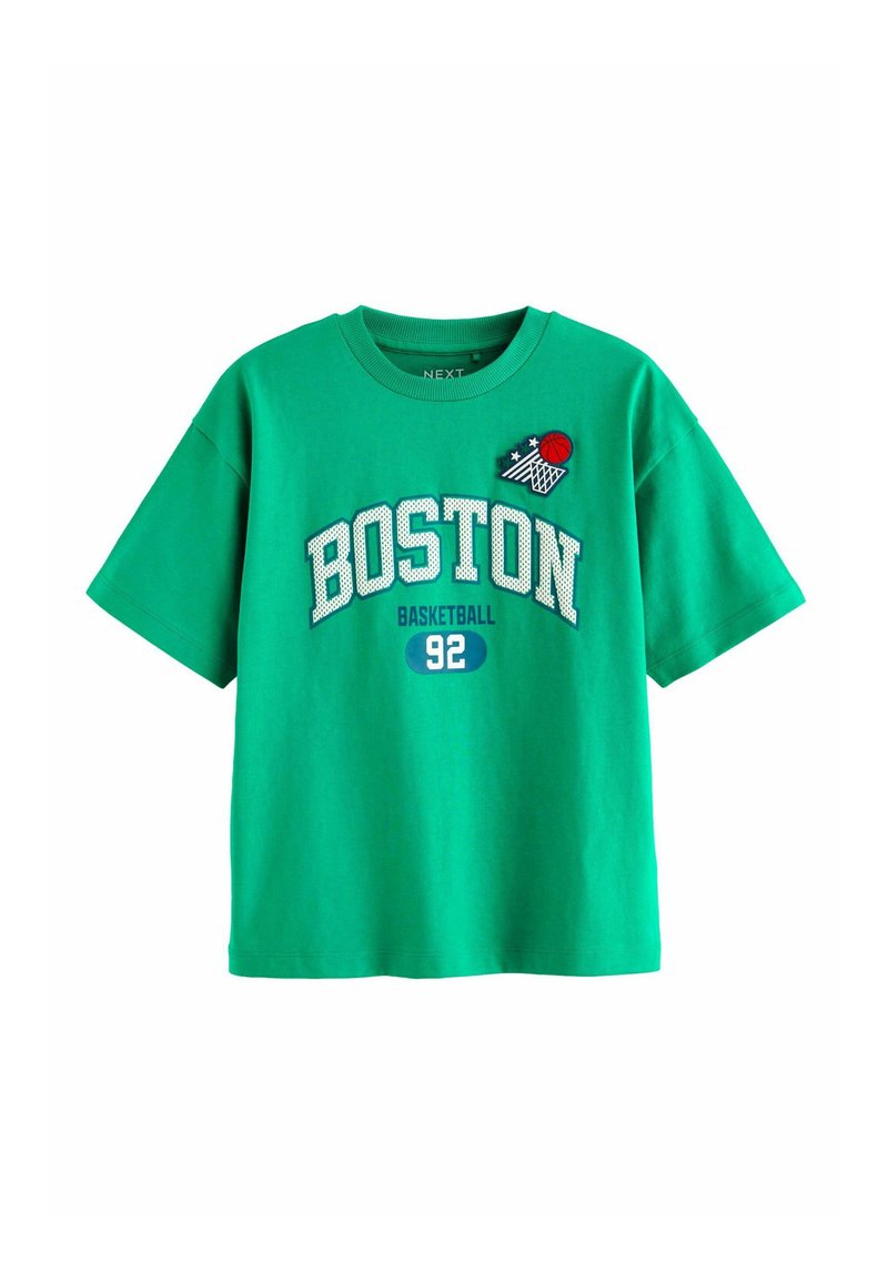 Next SHORT SLEEVE GRAPHIC STANDARD - T-shirts print - green varsity