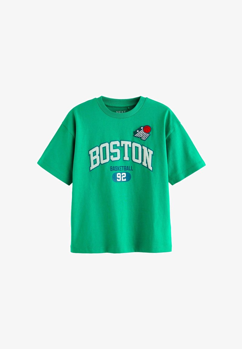 Next SHORT SLEEVE GRAPHIC STANDARD - Apdrukāts T-krekls - green varsity