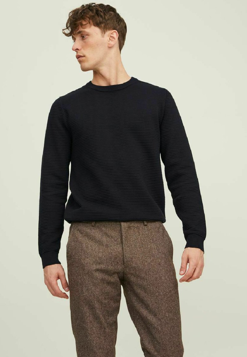 Jack & Jones JJEOTTO CREW NECK Jersey de punto black/negro Zalando.es