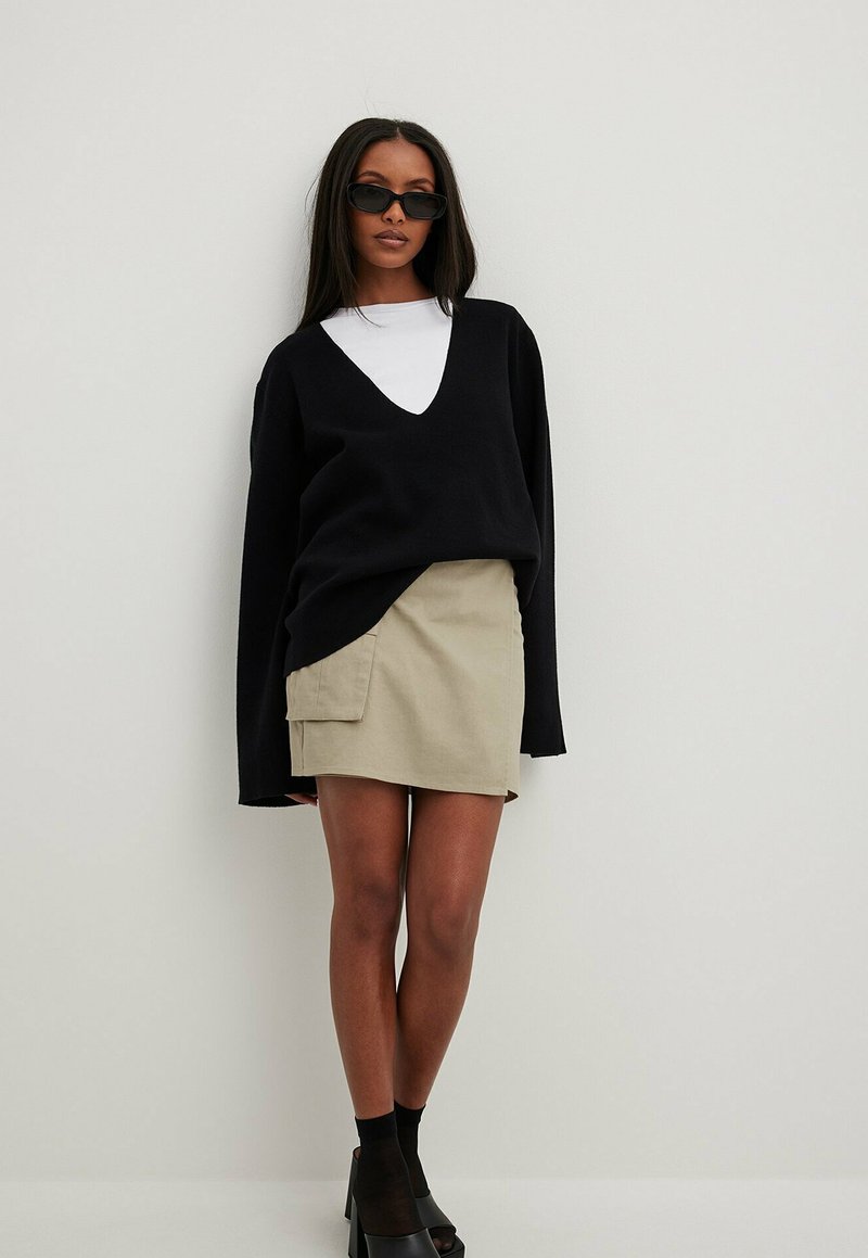 NA-KD Kokerrok beige