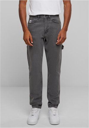 Karl Kani RETRO TAPE WOREAR DENIM - Jeans Tapered Fit - light grey
