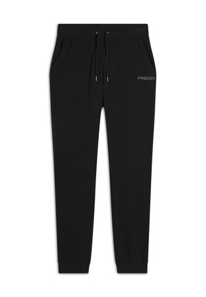 CON FONDO A POLSINO - Pantalon de survêtement - nero
