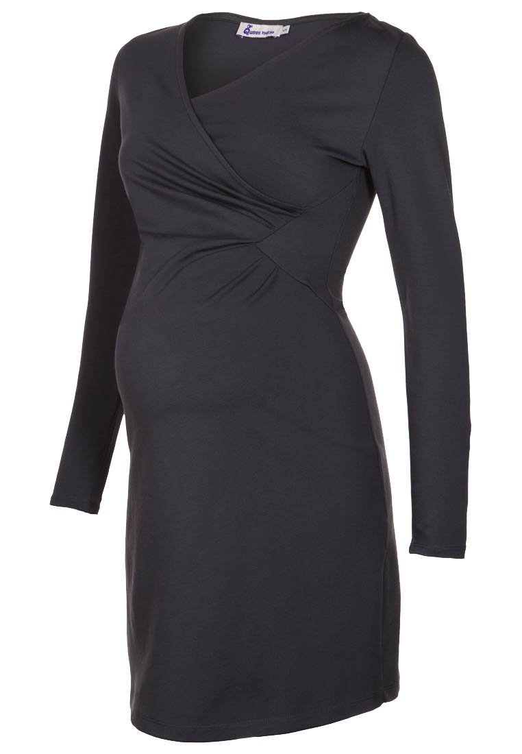 Queen Mum Jerseyjurk donkergrijs