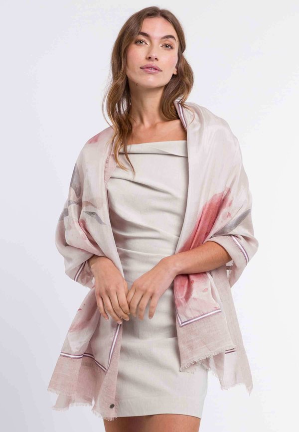 PATCHWORK STRAWBERRY STOLA - Schal - powder rose