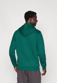 Champion ICONS FULL ZIP HOODIE SMALL LOGO - Felpa con zip - dark green