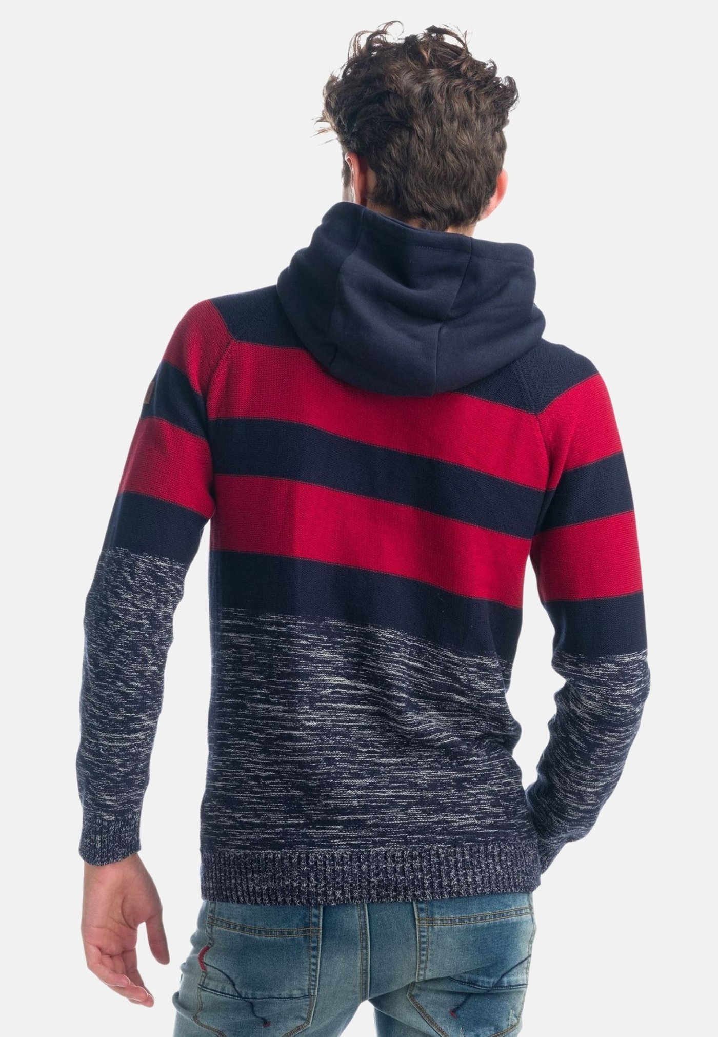 Koroshi TRICOT HOMBRE - Jersey con capucha - navy/azul - Zalando.es