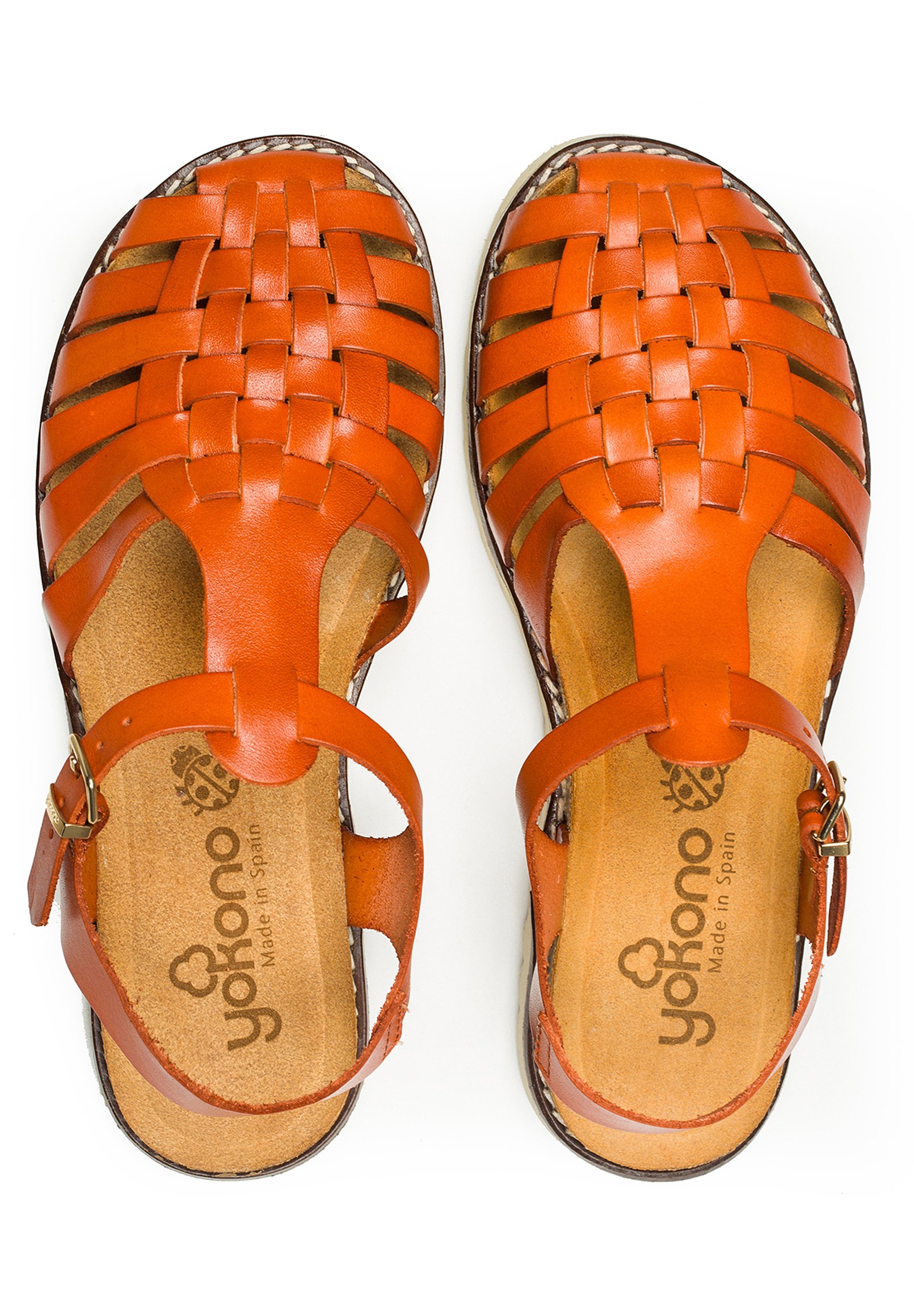 Yokono Sandalen - orange/burned-orange denim - Zalando.nl