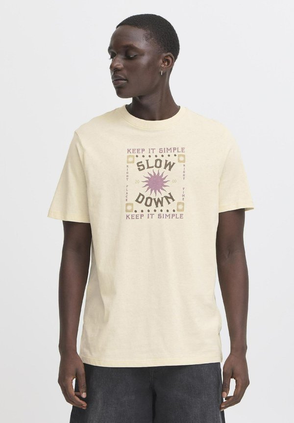 BHJOEY - Print T-shirt - bleached sand