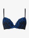 PADDED PLUNGE - Push up -rintaliivit - black/blue