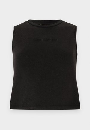 Guess Originals GO OPEN BACK SCRIPT TEE - Topper - jet black