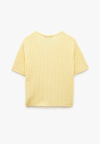 SHORT SLEEVE - Strickjacke - yellow