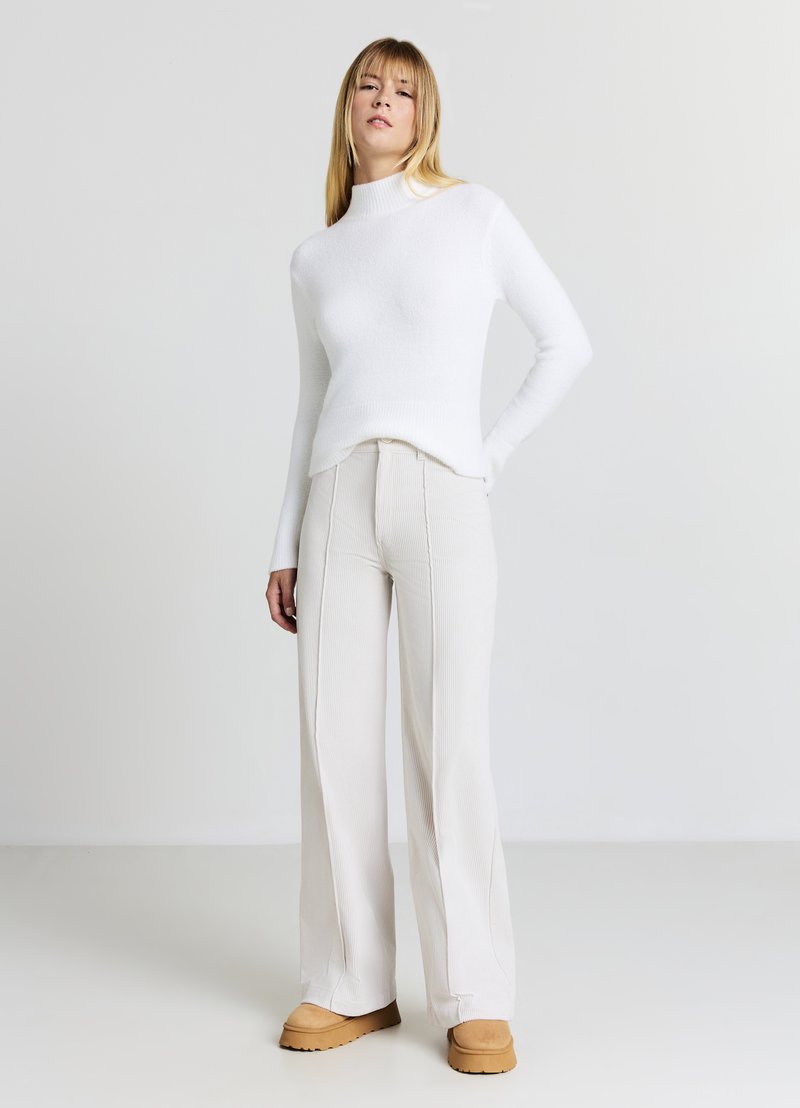 Maglione dolceva panna in misto lana e cashmere - Bianco Panna | Benetton