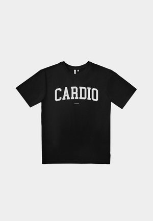 Carpatree BOYFRIEND - Sports T-shirt - mottled black