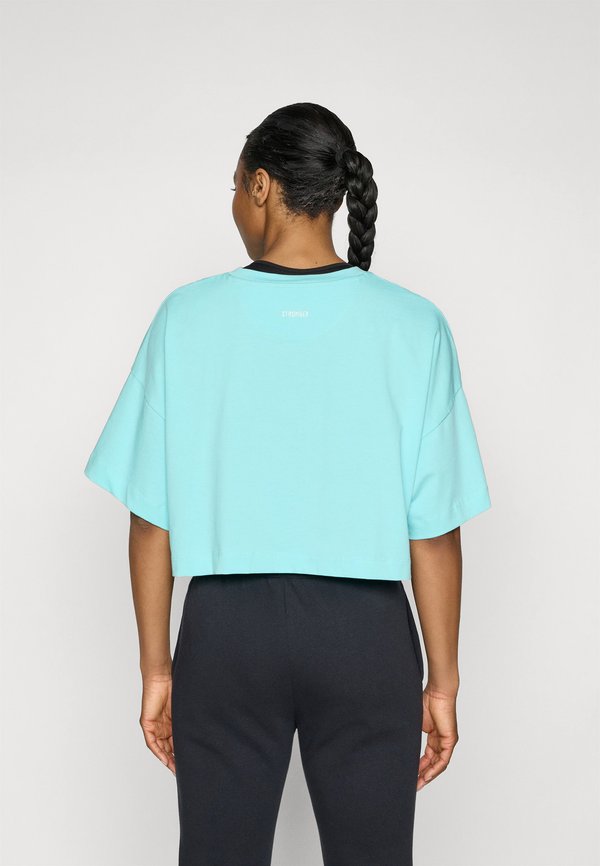 CROPPED - Print T-shirt - basic turquoise3