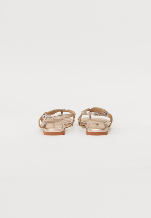 T-bar sandals - combi bronze3