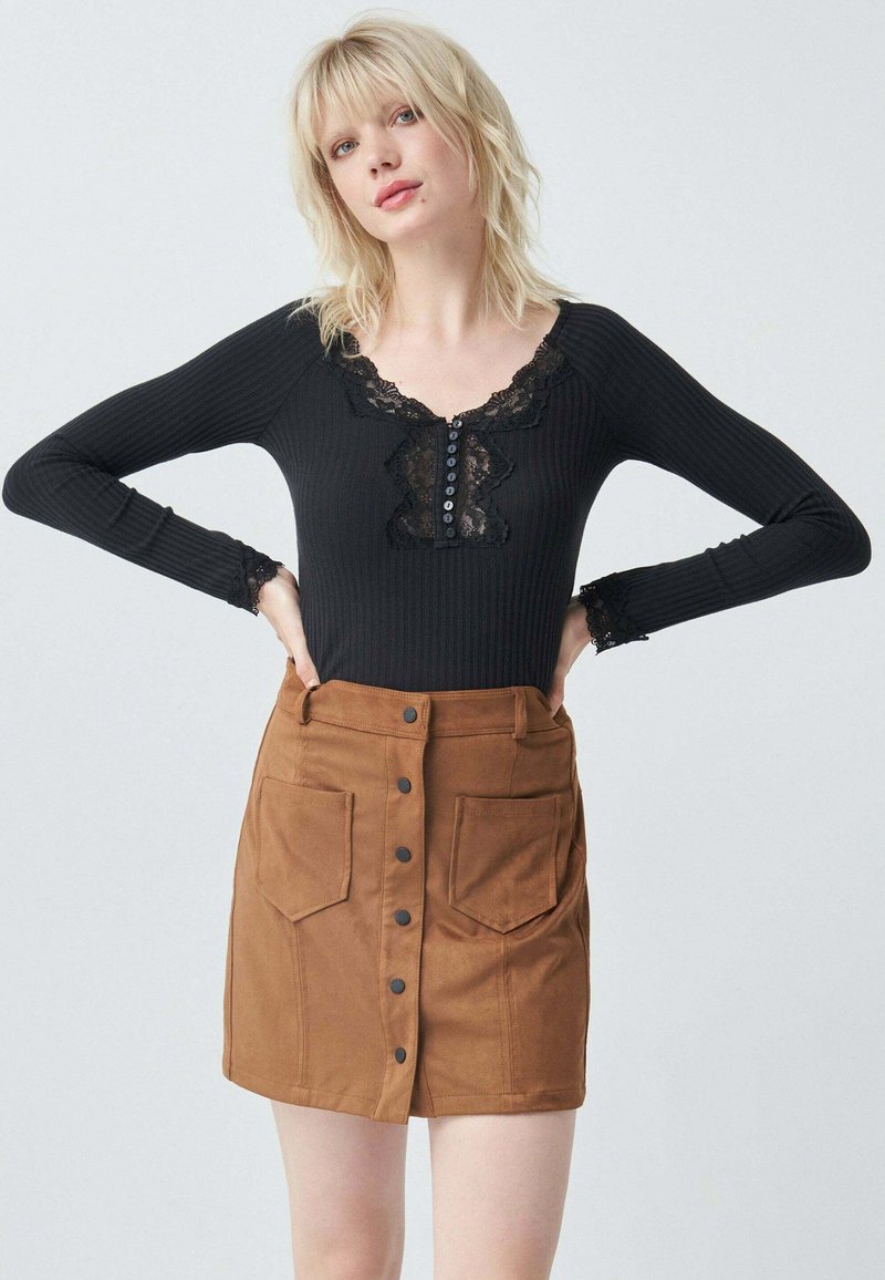 Salsa Jeans FRANCE Jersey de punto black/negro Zalando.es