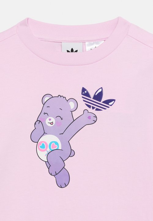 adidas TEE DRESS KIDS - Jersey dress - orchid fusion/off-white — photo 4
