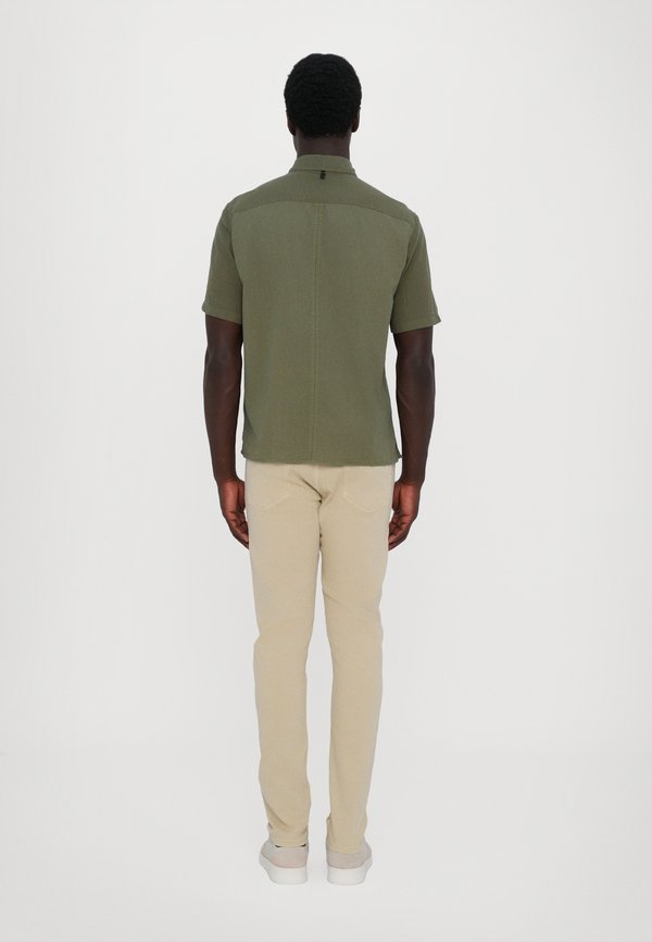 DALTON PATCHWORK SHIRT - Shirt - olive2