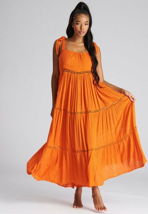 CRINKLE METALLIC TIE SHOULDER  - Complementos de playa - orange