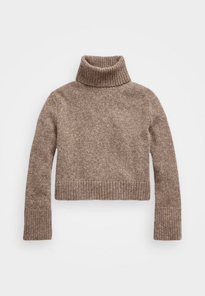 Polo Ralph Lauren WOOL CASHMERE ROLL NECK JUMPER - Jersey de punto - brown