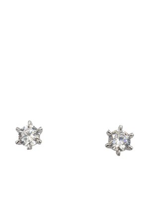 CLASSIC - Orecchini - weiss silber-coloured