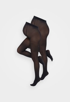 MLSARAH PATTERN PANTYHOSE 50 DEN 2 PACK - Hlačne nogavice - black