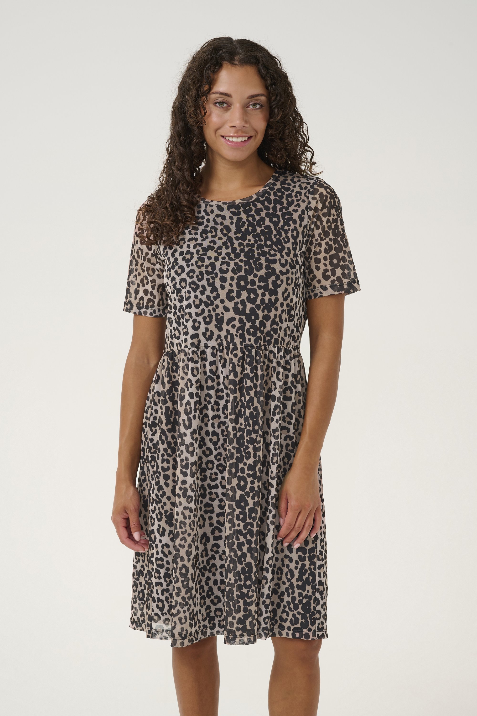 Culture CUMELIDA Vestito casual leopard/marrone