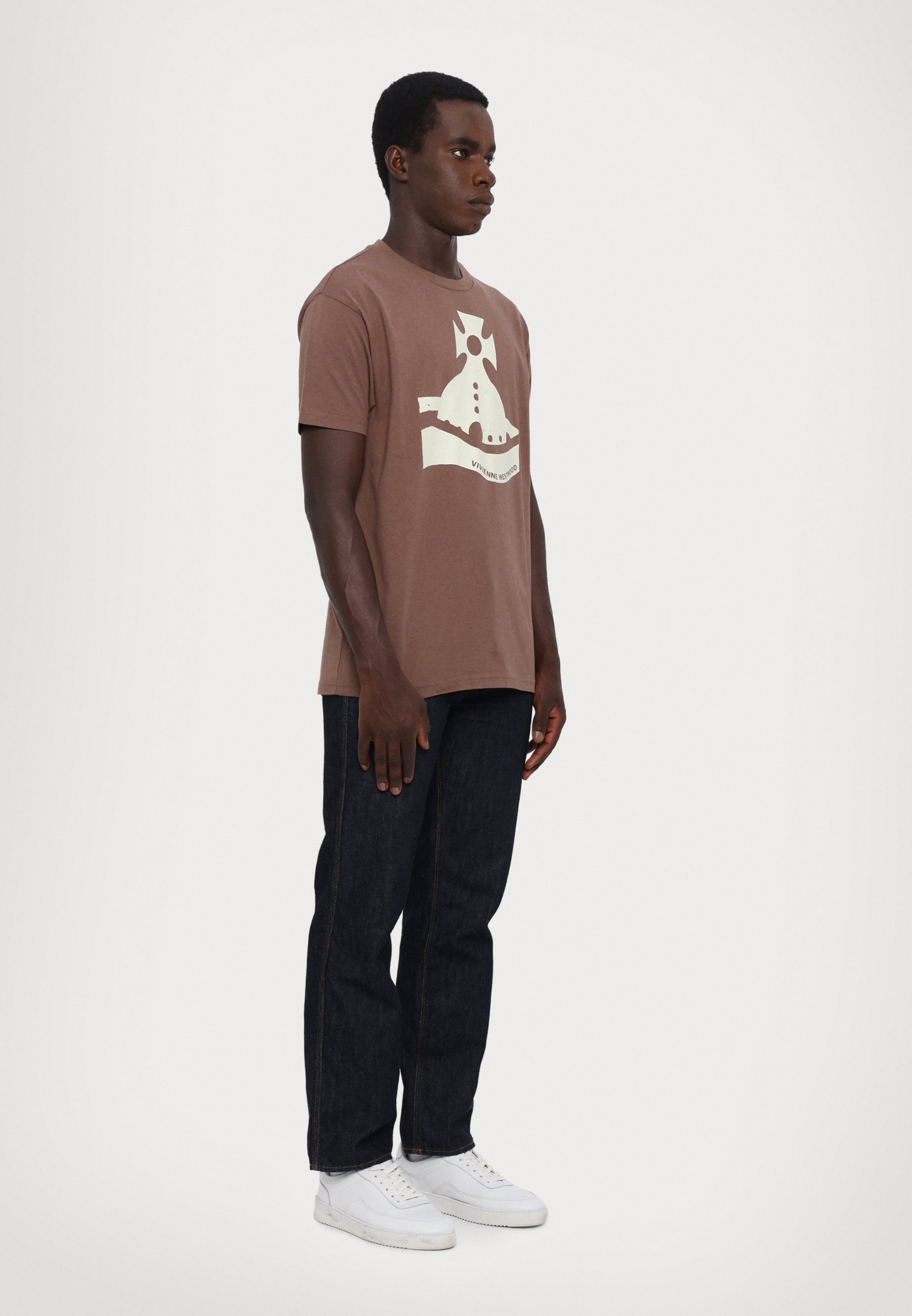 Tシャツ・カットソー Vivienne Westwood Vivienne Westwood Shirts Brown Vivienne Westwood SUNKEN CLASSIC UNISEX - Print T-shirt