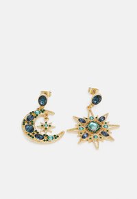PCSIKKA EARRINGS - Ohrringe - aster blue/gold-coloured